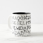 Tasse 2 Couleurs Plaque de pierre sur une rue à Lisbonne (Devant gauche)