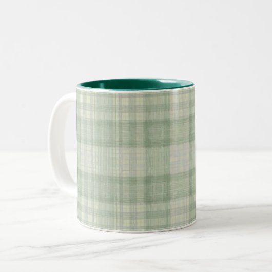 Tasse 2 Couleurs Plat vert sauge clair (Devant gauche)