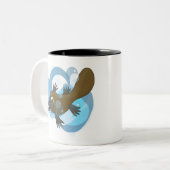 Tasse 2 Couleurs Plateforme de natation (Devant gauche)