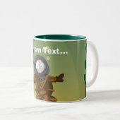 Tasse 2 Couleurs Plongeur marin profond (Devant droit)