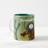 Tasse 2 Couleurs Plongeur marin profond (Devant gauche)
