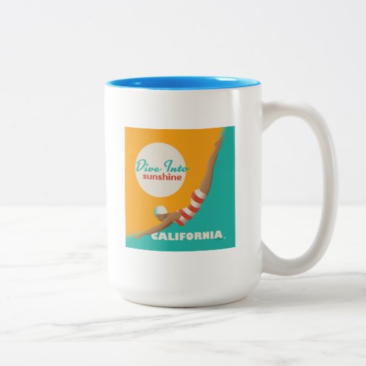 Tasse 2 Couleurs Plongez Dans Le Soleil | Californie (Droit)