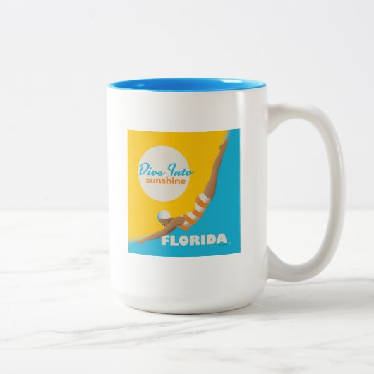 Tasse 2 Couleurs Plongez Dans Le Soleil | Floride (Droit)