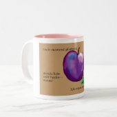 Tasse 2 Couleurs Plum et haiku (Devant gauche)