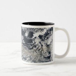 Tasse 2 Couleurs Plume de cendre de volcan d'Eyjafjallajokull