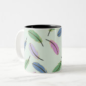 Tasse 2 Couleurs Plumes (Devant gauche)