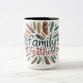 Tasse 2 Couleurs Plumes familiales (Centre)