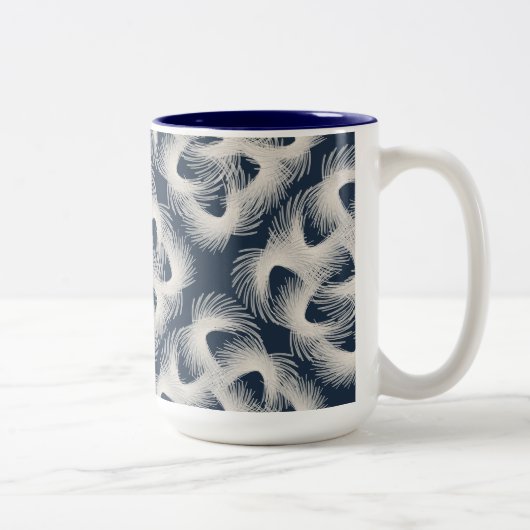 Tasse 2 Couleurs Plumes volantes blanches (Droit)