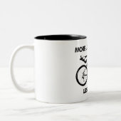 Tasse 2 Couleurs Plus d'Aventures Moins Lycra Bikepacking (Gauche)