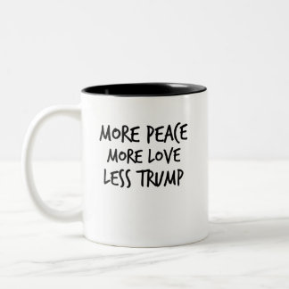 Tasse 2 Couleurs Plus de paix plus amour moins de cadeau