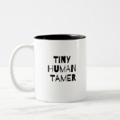 Tasse 2 Couleurs Plus docile humain minuscule (Gauche)