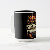 Tasse 2 Couleurs Plus fort chaque jour (Devant gauche)