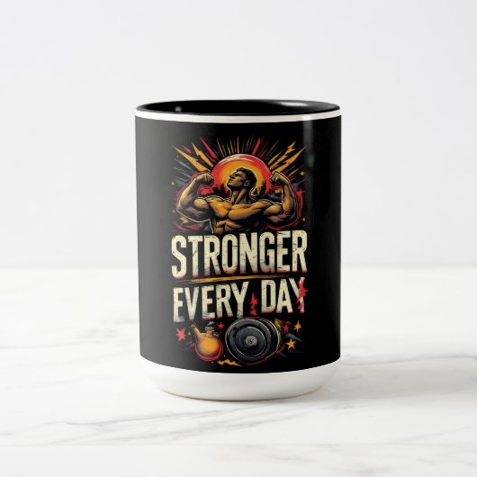 Tasse 2 Couleurs Plus fort chaque jour (Centre)