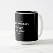 Tasse 2 Couleurs Plus grand Farter du monde (Devant droit)