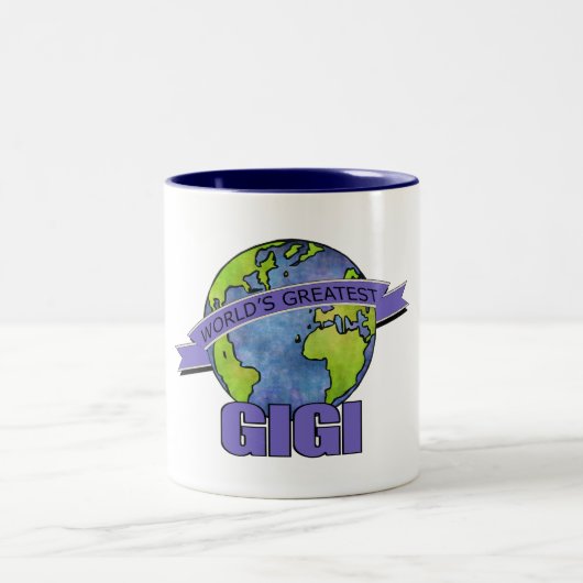 Tasse 2 Couleurs Plus grand Gigi du monde (Centre)