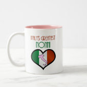 Tasse 2 Couleurs Plus grand Nonni de l'Italie (Gauche)