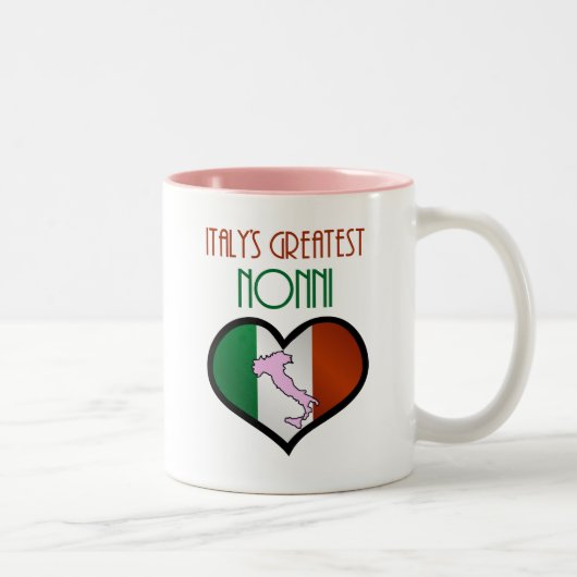 Tasse 2 Couleurs Plus grand Nonni de l'Italie (Droit)