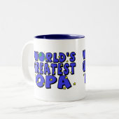 Tasse 2 Couleurs Plus grand Opa du monde (Devant gauche)
