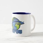 Tasse 2 Couleurs Plus grand Papou du monde (Devant droit)