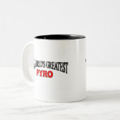Tasse 2 Couleurs Plus grand Pyro du monde (Devant gauche)