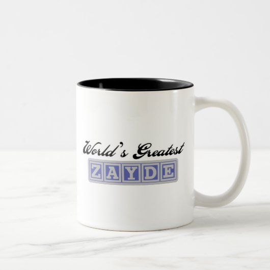 Tasse 2 Couleurs Plus grand Zayde du monde (Droit)