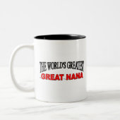 Tasse 2 Couleurs Plus grande grande Nana du monde (Gauche)