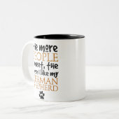 Tasse 2 Couleurs Plus les personnes que je rencontre… (Devant gauche)