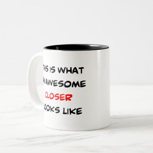 Tasse 2 Couleurs plus proche, génial (Devant gauche)