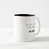 Tasse 2 Couleurs Plus qu'un enseignant, un véritable défenseur de l (Devant droit)