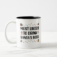 Plus susceptible de boire la bière du Père Noël No