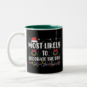 Tasse 2 Couleurs Plus susceptible de décorer le chien pour assortir