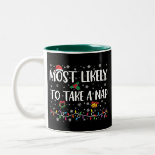 Tasse 2 Couleurs Plus susceptible de faire une sieste drôle de vaca