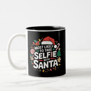 Tasse 2 Couleurs Plus susceptible de prendre un selfie avec le Père