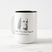 Tasse 2 Couleurs Podcast favori de Donny (Devant gauche)