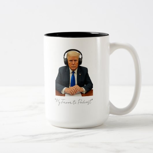 Tasse 2 Couleurs Podcast favori de Donny (Droit)