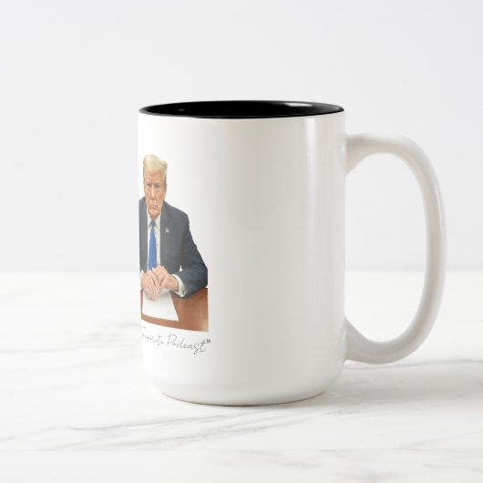 Tasse 2 Couleurs Podcast favori de Donny (Droit)