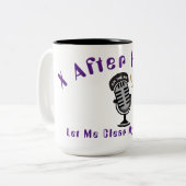 Tasse 2 Couleurs Podcast X après les heures de podcast (Devant gauche)