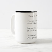 Tasse 2 Couleurs Poème de rêve (Devant gauche)