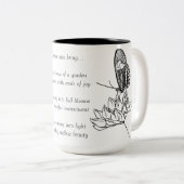 Tasse 2 Couleurs Poème de rêve (Devant droit)