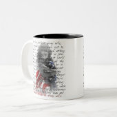 Tasse 2 Couleurs Poème d'épouse d'armée (Devant gauche)