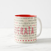 Tasse 2 Couleurs Poème inspiré de desiderata (Devant droit)