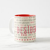 Tasse 2 Couleurs Poème inspiré de desiderata (Devant gauche)