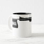 Tasse 2 Couleurs Poignée de coup de la mort ! (Devant gauche)