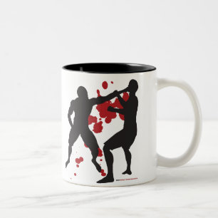 TASSE 2 COULEURS POINÇON DE VISAGE DE MIXED MARTIAL ART