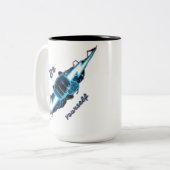 Tasse 2 Couleurs Poing Puissant Attrapant un Éclair - "Soyez Vous-M (Devant gauche)