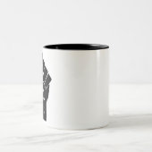 Tasse 2 Couleurs Poing serré augmenté (Centre)