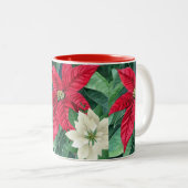 Tasse 2 Couleurs Poinsettia (Devant droit)