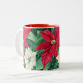 Tasse 2 Couleurs Poinsettia (Devant gauche)