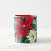 Tasse 2 Couleurs Poinsettia (Centre)