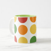 Tasse 2 Couleurs Point coloré (Devant gauche)
